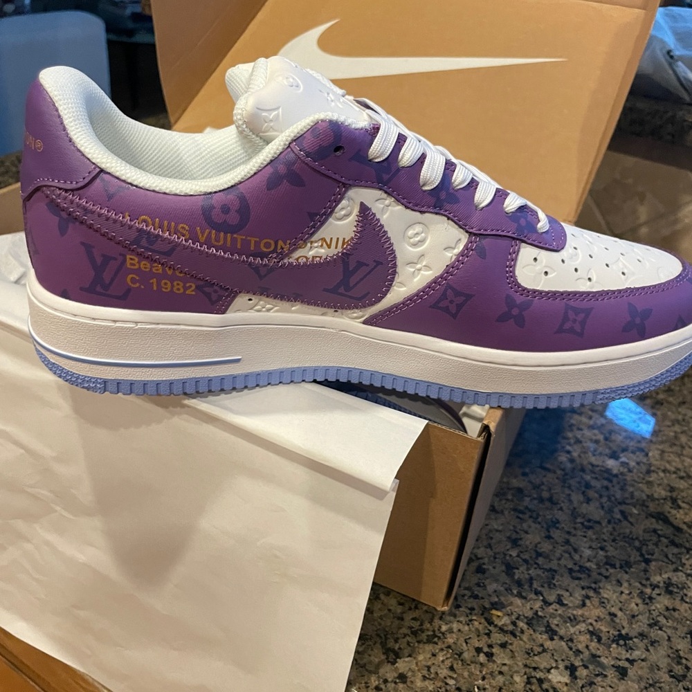 Nike Air LV purple white blue size 12 Louis Vuitton
